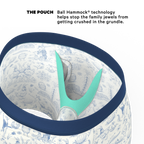 The Hot Cottontail | Easter Toile Ball Hammock® Pouch Underwear With Fly - Shinesty