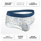 The Hot Cottontail | Easter Toile Ball Hammock® Pouch Underwear Briefs - Shinesty