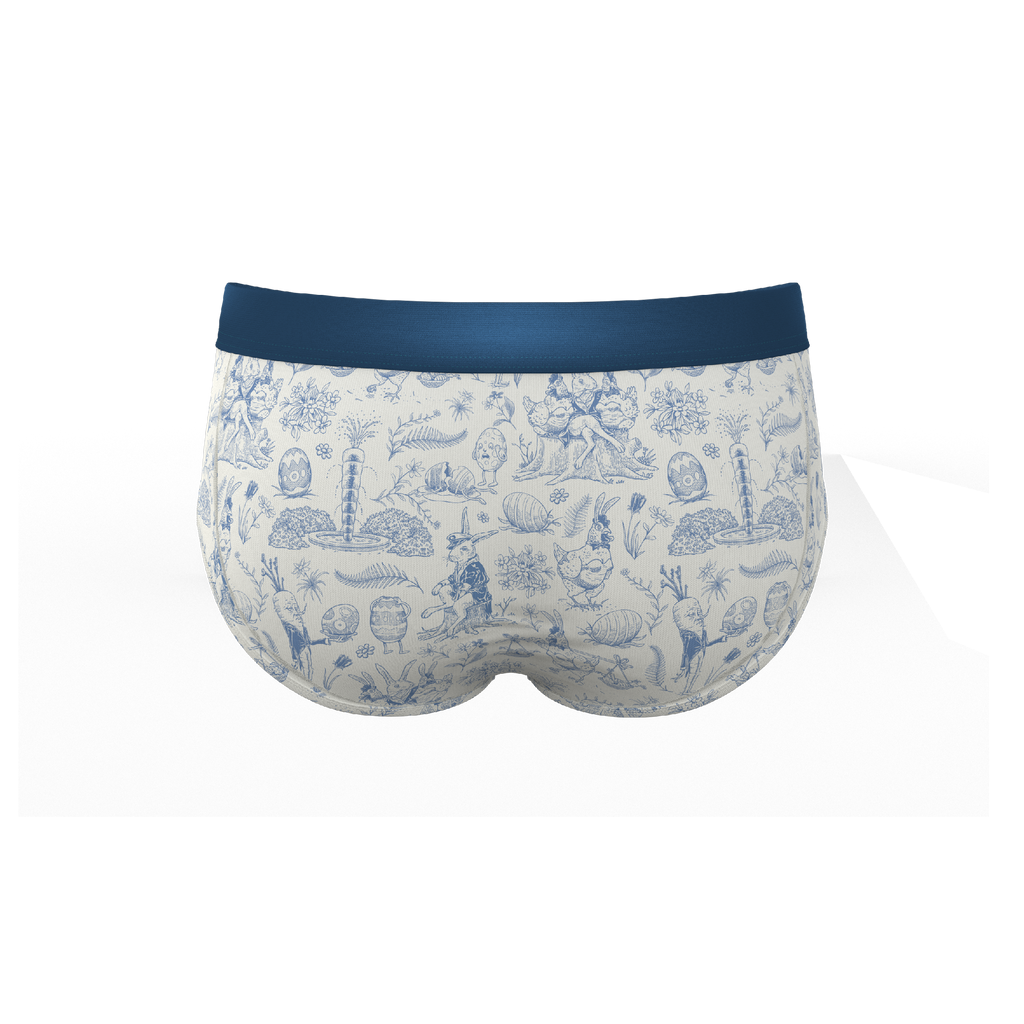 The Hot Cottontail | Easter Toile Ball Hammock® Pouch Underwear Briefs - Shinesty