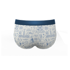The Hot Cottontail | Easter Toile Ball Hammock® Pouch Underwear Briefs - Shinesty