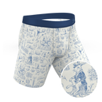 The Hot Cottontail | Easter Toile Ball Hammock® Boxer - Long Leg - Shinesty