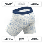 The Hot Cottontail | Easter Toile Ball Hammock® Boxer - Long Leg - Shinesty