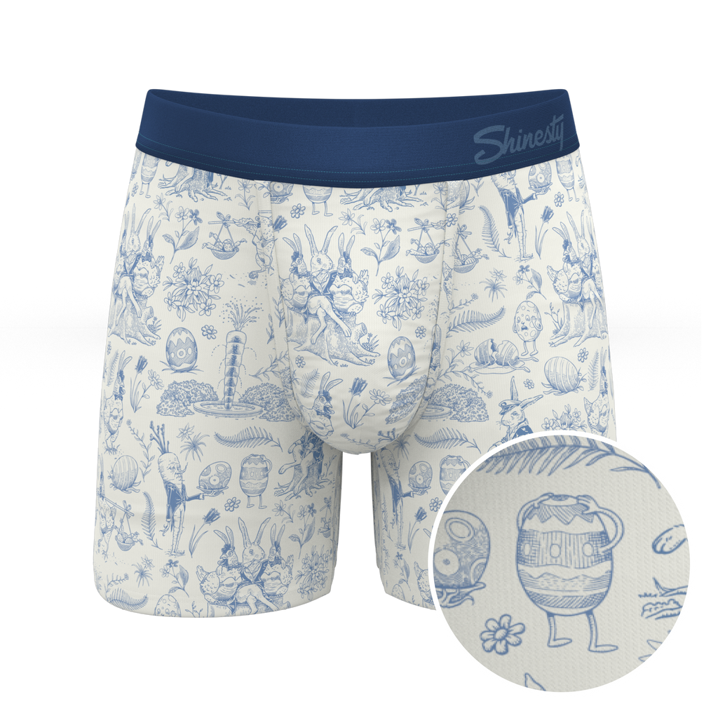 The Hot Cottontail | Easter Toile Ball Hammock® Pouch Underwear - Shinesty