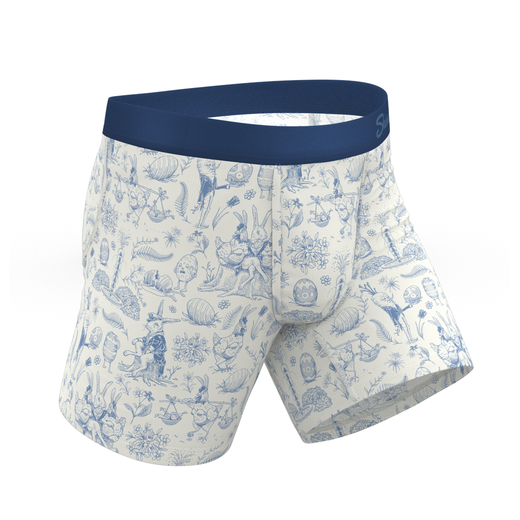 The Hot Cottontail | Easter Toile Ball Hammock® Pouch Underwear - Shinesty