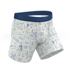 The Hot Cottontail | Easter Toile Ball Hammock® Pouch Underwear - Shinesty