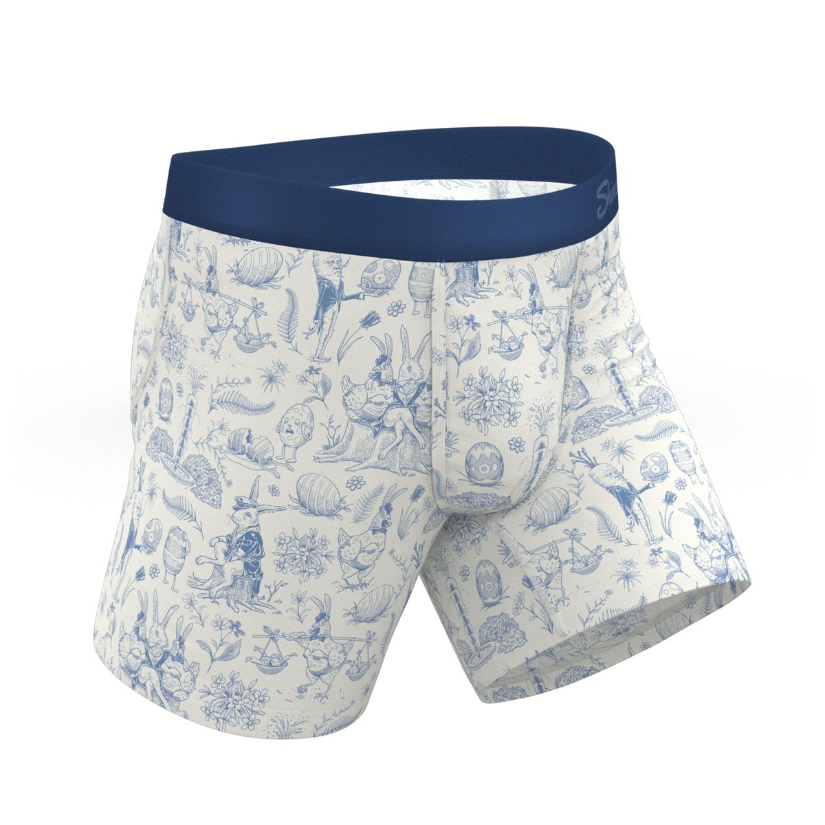 The Hot Cottontail | Easter Toile Ball Hammock® Pouch Underwear - Shinesty