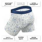 The Hot Cottontail | Easter Toile Ball Hammock® Pouch Underwear - Shinesty