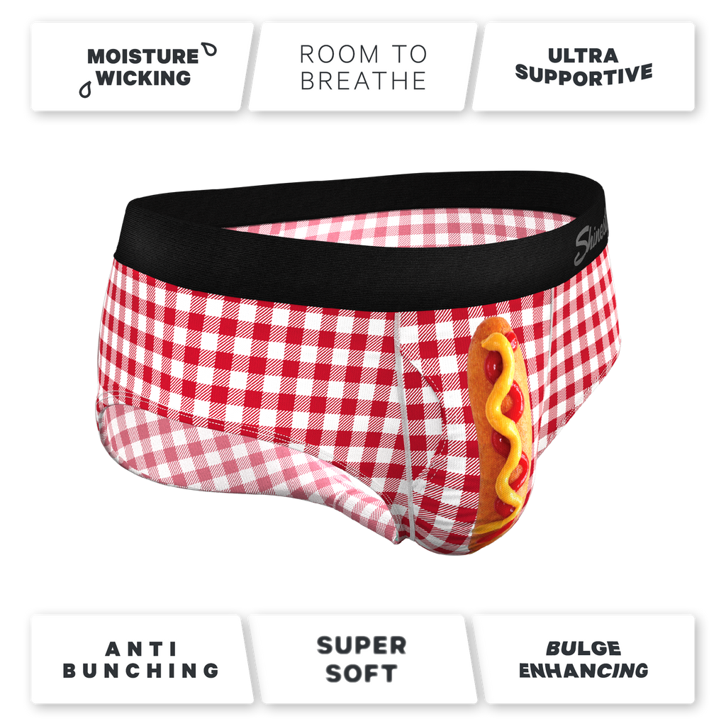 The Hot Diggity | Corn Dog Ball Hammock® Pouch Underwear Briefs - Shinesty