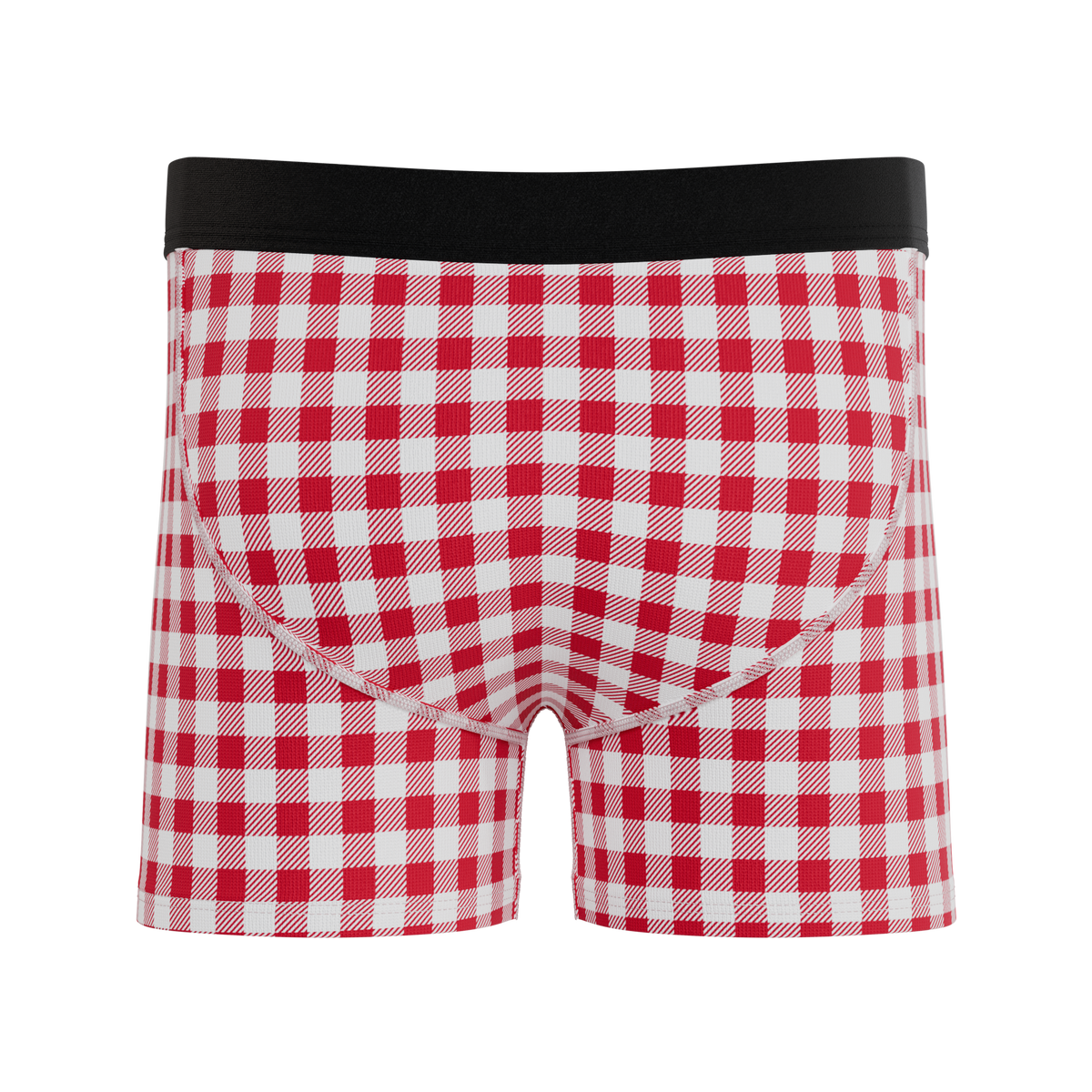 The Hot Diggity | Red Gingham Youth Boxer Briefs - Shinesty
