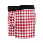 The Hot Diggity | Red Gingham Youth Boxer Briefs - Shinesty
