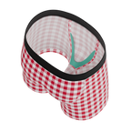 The Hot Diggity | Red Gingham Youth Boxer Briefs - Shinesty