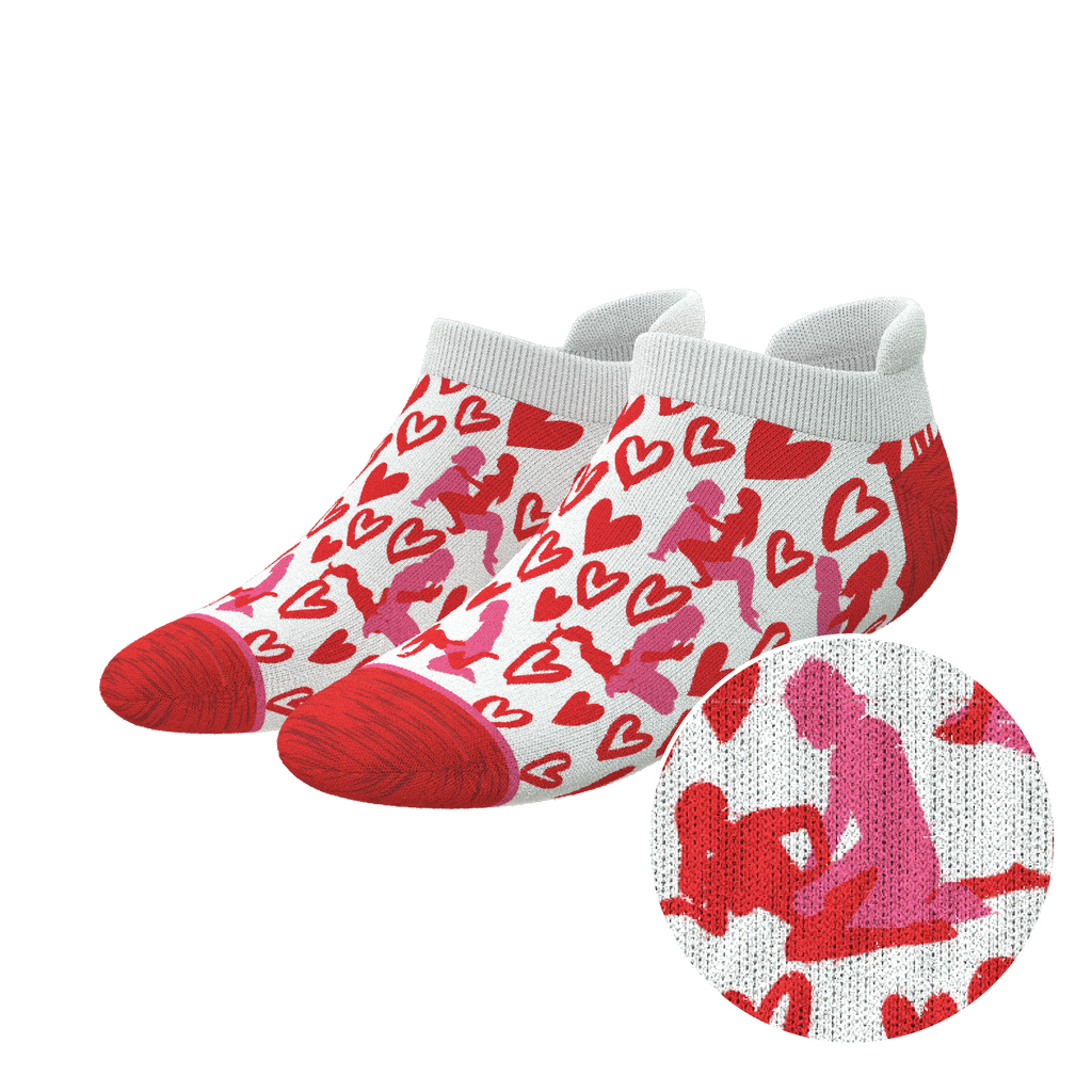 The Hot-Blooded Handbook | Valentine's Day Heel Hammock™ Ankle Socks - Shinesty