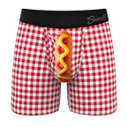 The Hot Diggity | Corn Dog Ball Hammock® Pouch Underwear With Fly - Shinesty
