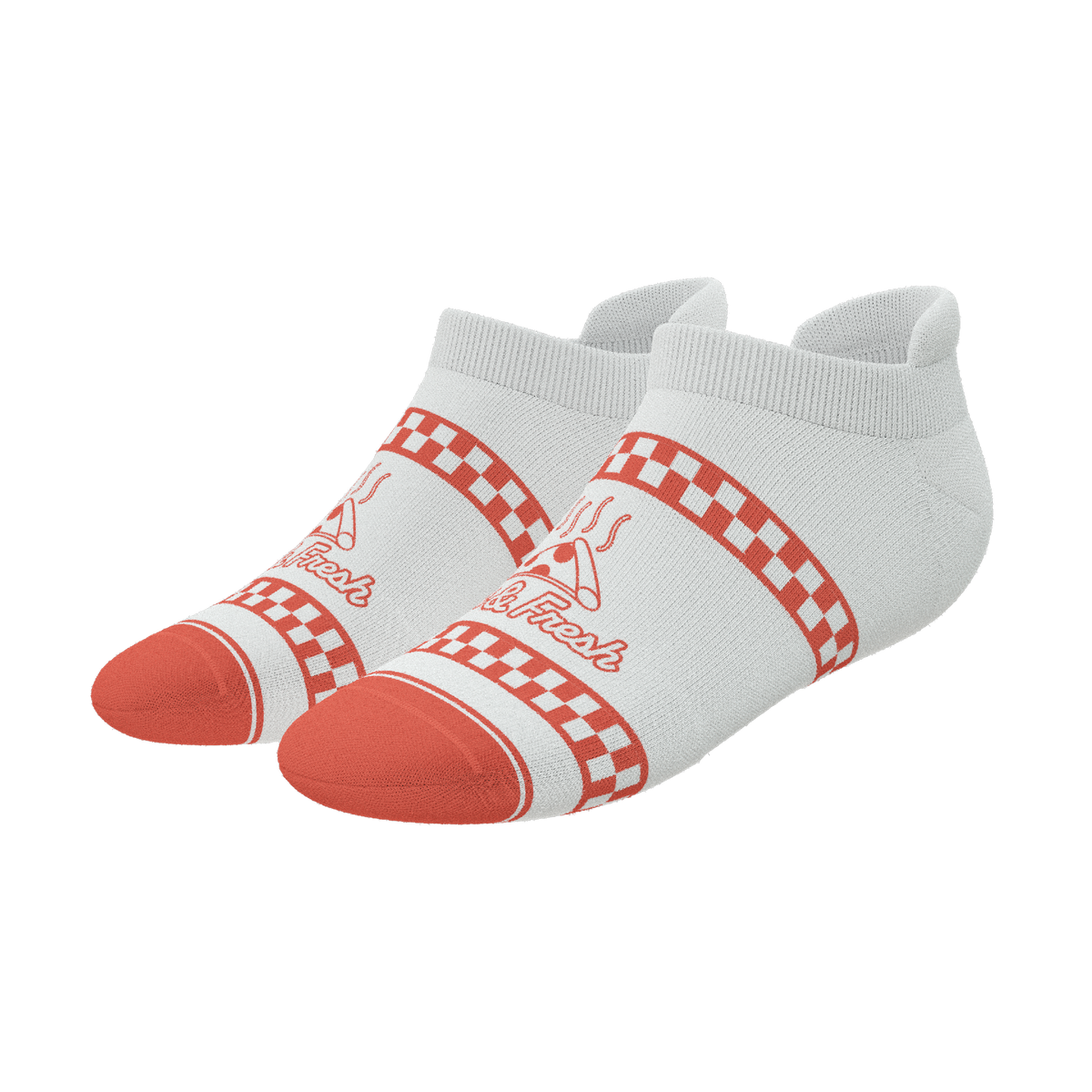 The Hot & Fresh | Pizza Box Heel Hammock™ Ankle Socks - Shinesty