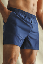 The Hot in Havana | Tropical Navy Ball Hammock® 5 Inch Athletic Shorts - Shinesty