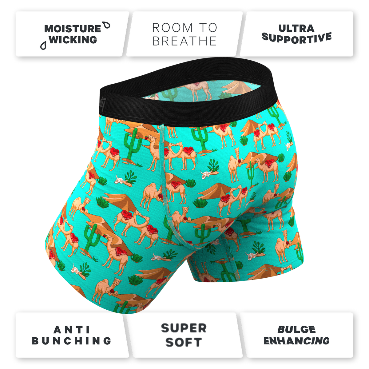 The Hump Day | Camels Ball Hammock® Pouch Underwear With Fly - Shinesty