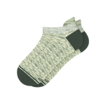 The Illusion | Green Pattern Heel Hammock™ Ankle Socks - Shinesty