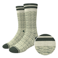 The Illusion | Green Pattern Heel Hammock™ Crew Socks - Shinesty