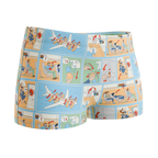 The Improper Protocol | Airplane Pamphlet Modal Boyshort Underwear - Shinesty