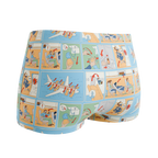 The Improper Protocol | Airplane Pamphlet Modal Boyshort Underwear - Shinesty