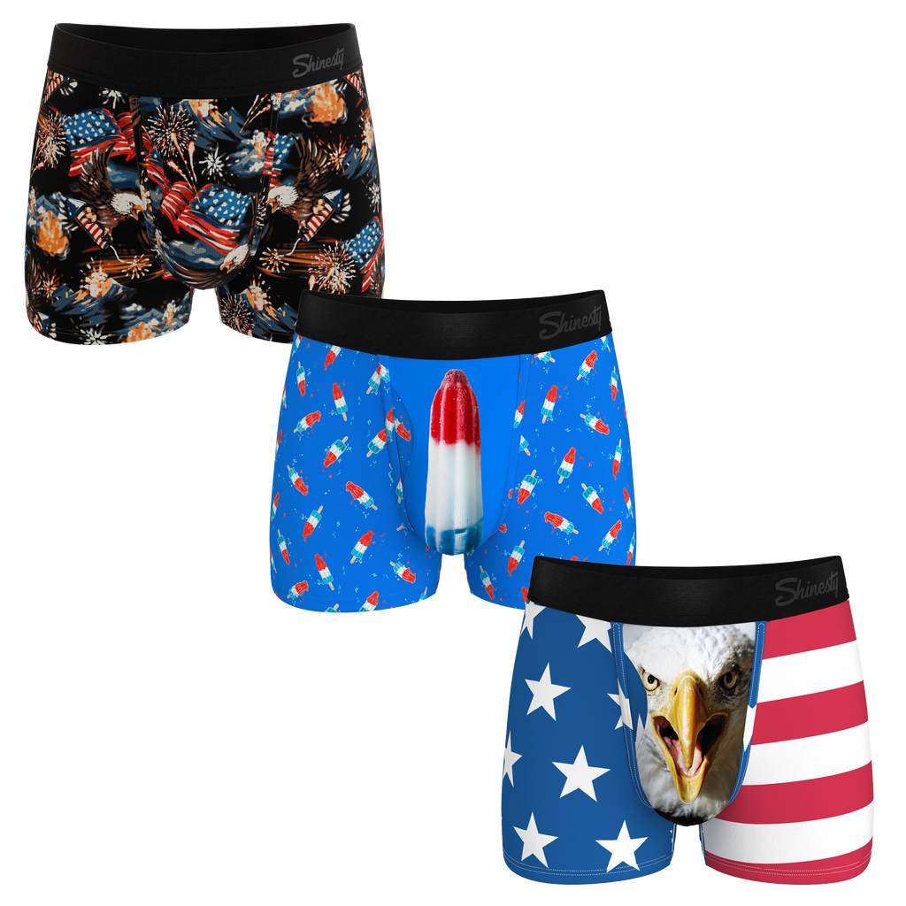 The Independance Apex | Ball Hammock® Pouch Trunks Underwear 3 Pack - Shinesty