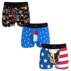 The Independance Apex | Ball Hammock® Pouch Trunks Underwear 3 Pack - Shinesty