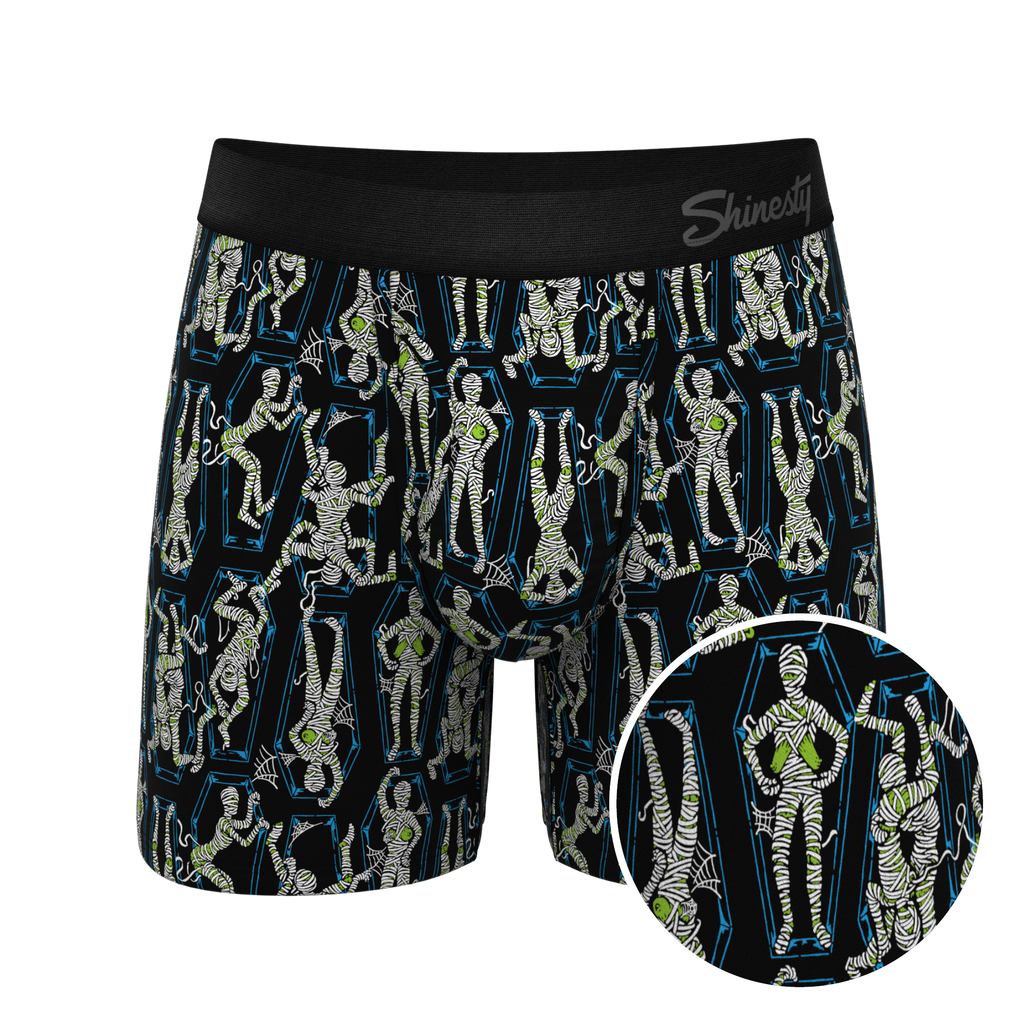 The Inter-Corpse | Halloween Mummies Ball Hammock® Pouch Underwear With Fly - Shinesty
