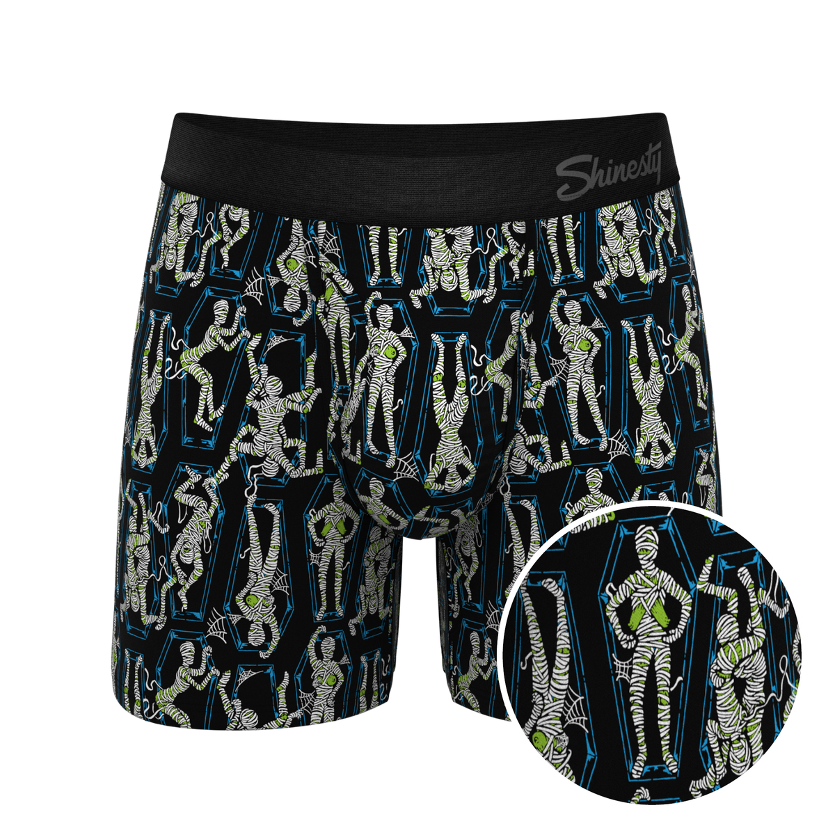 The Inter-Corpse | Halloween Mummies Ball Hammock® Pouch Underwear With Fly - Shinesty