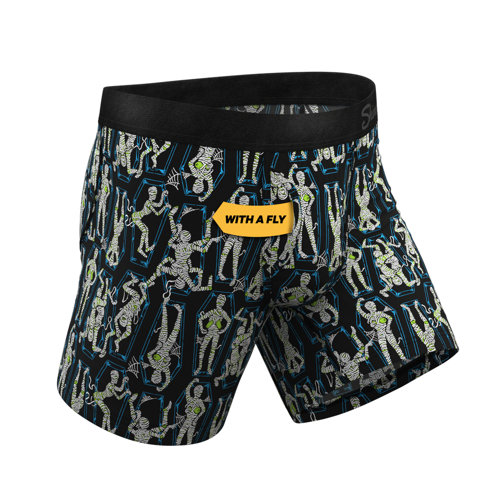 The Inter-Corpse | Halloween Mummies Ball Hammock® Pouch Underwear With Fly - Shinesty