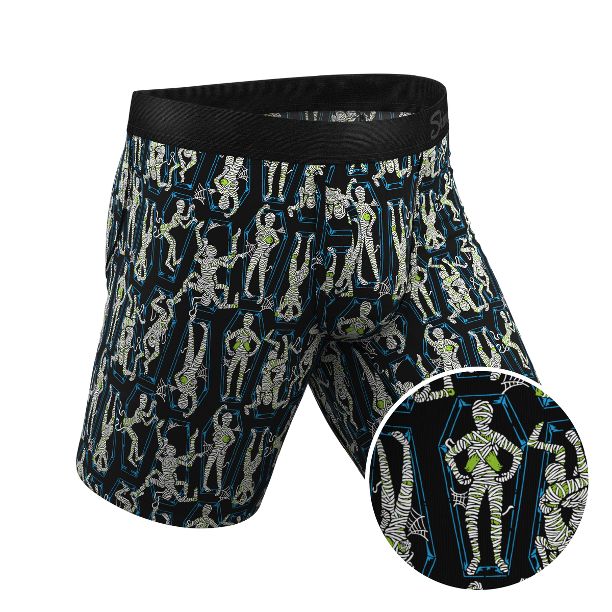 The Inter-Corpse | Halloween Mummies Ball Hammock® Boxer - Long Leg - Shinesty