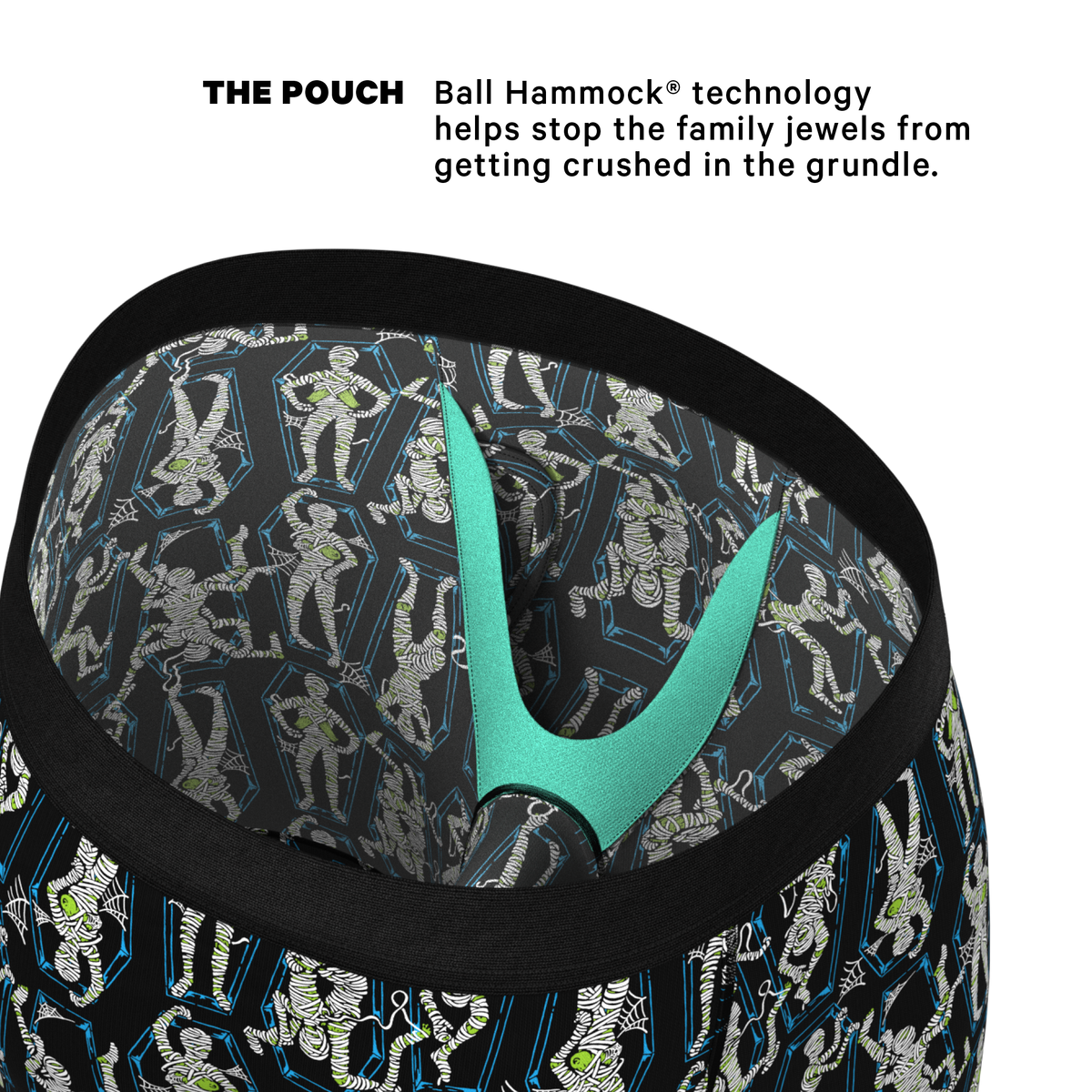 The Inter-Corpse | Halloween Mummies Ball Hammock® Boxer - Long Leg - Shinesty