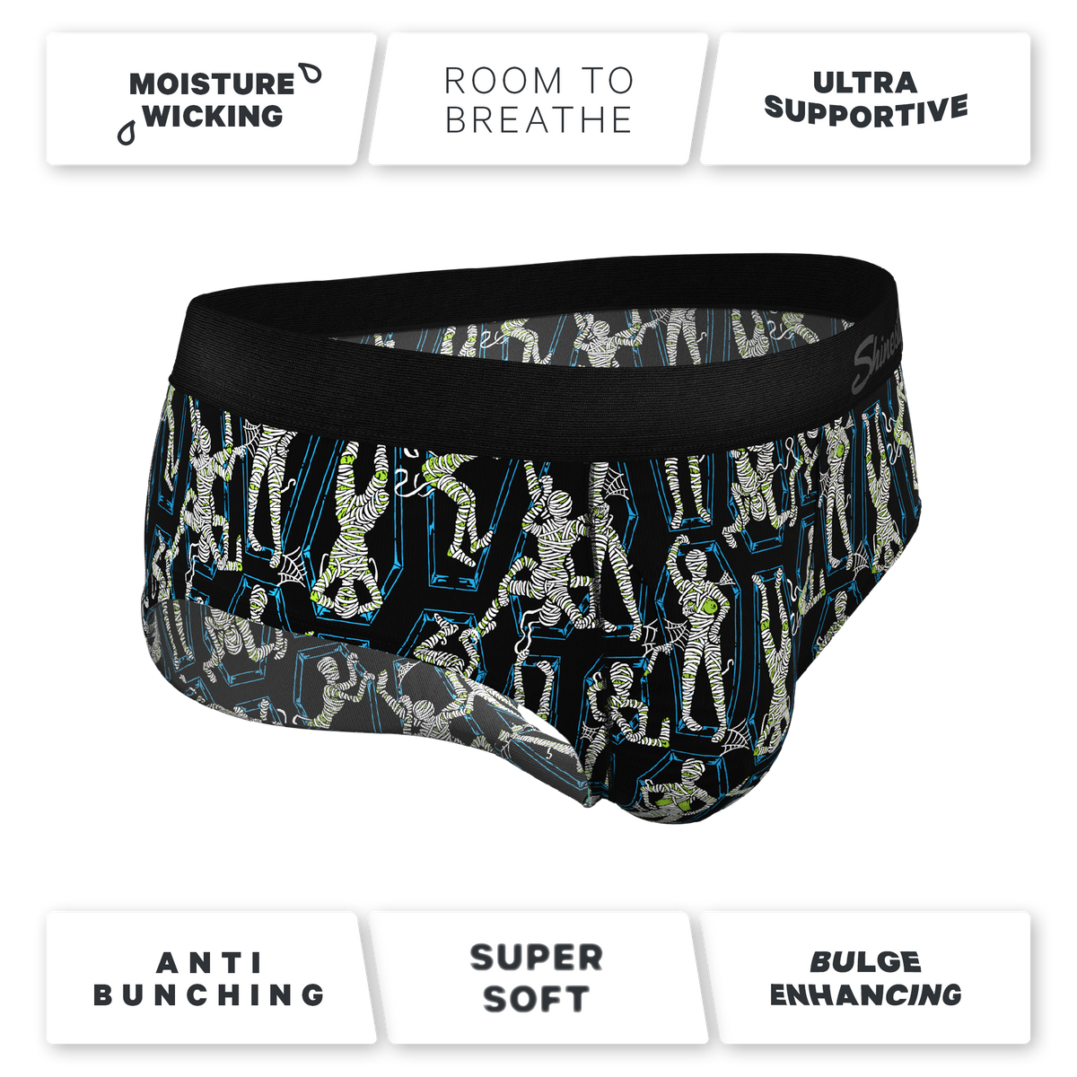 The Inter-Corpse | Halloween Mummies Ball Hammock® Pouch Underwear Briefs - Shinesty