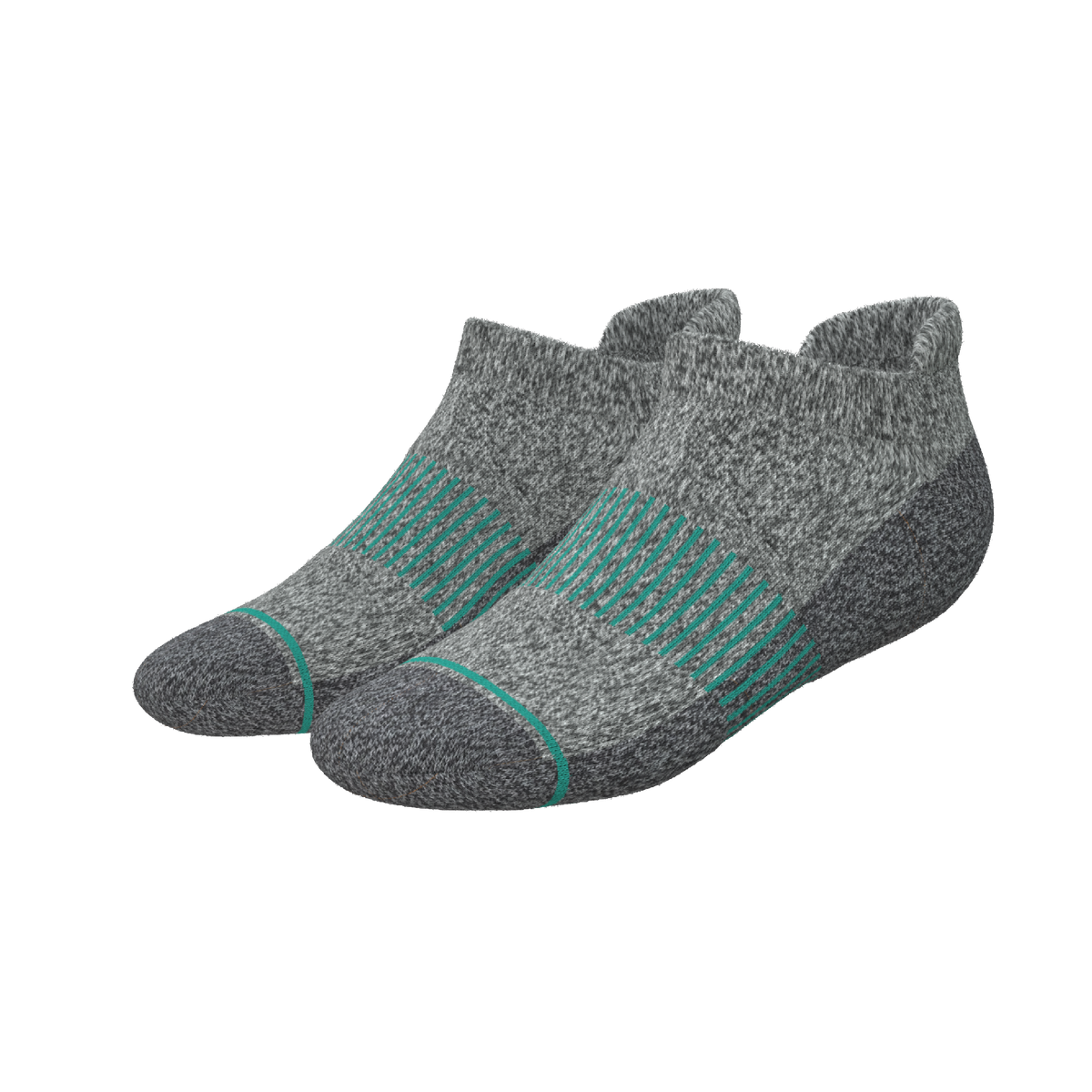 The Intramural Champ | Gray Stay Weird Heel Hammock™ Ankle Socks - Shinesty