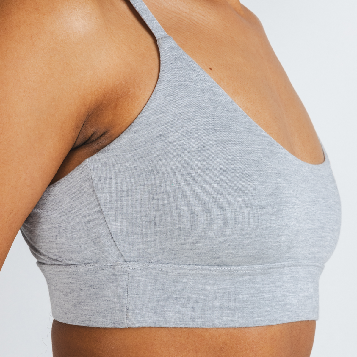The Intramural Champ | Heather Grey Boob Hammock™ Scoop Bralette - Shinesty