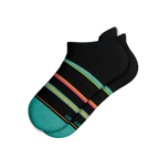 The Island Time | Black Tropical Heel Hammock™ Ankle Socks - Shinesty