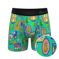 The Island Time | Pineapple Scene Ball Hammock® Pouch Underwear With Fly - Shinesty