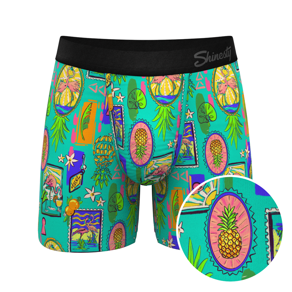 The Island Time | Pineapple Scene Ball Hammock® Pouch Underwear - Shinesty