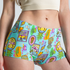 The Island Time | Pineapple Scene Modal Boyshort Underwear - Shinesty