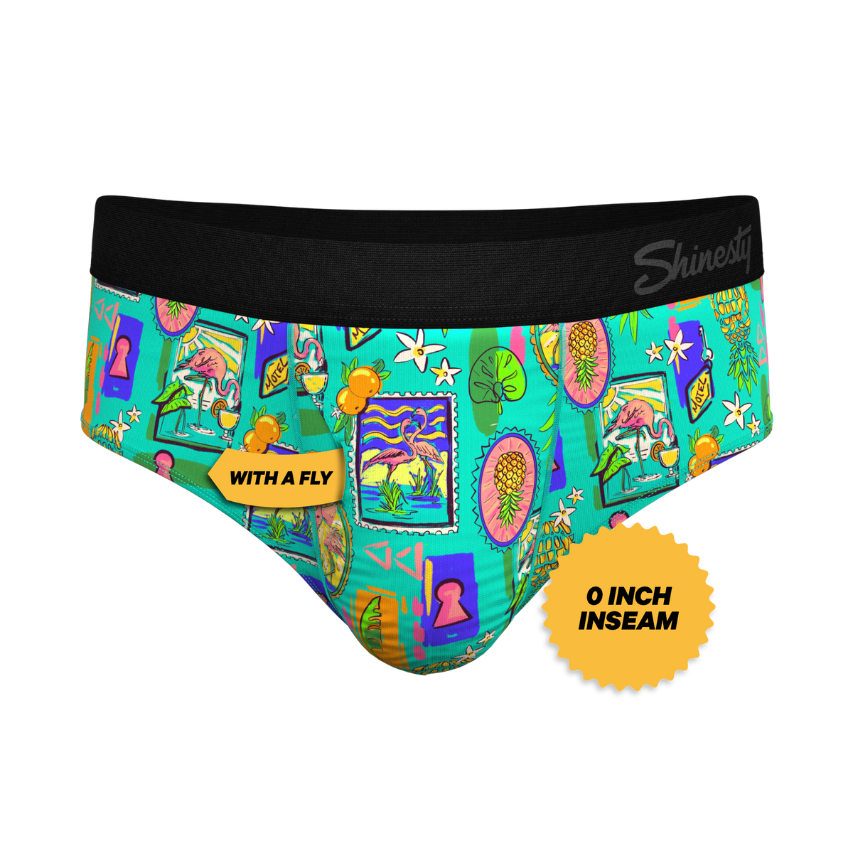 The Island Time | Pineapple Scene Ball Hammock® Pouch Underwear Briefs - Shinesty