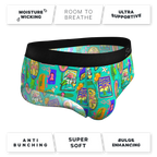 The Island Time | Pineapple Scene Ball Hammock® Pouch Underwear Briefs - Shinesty