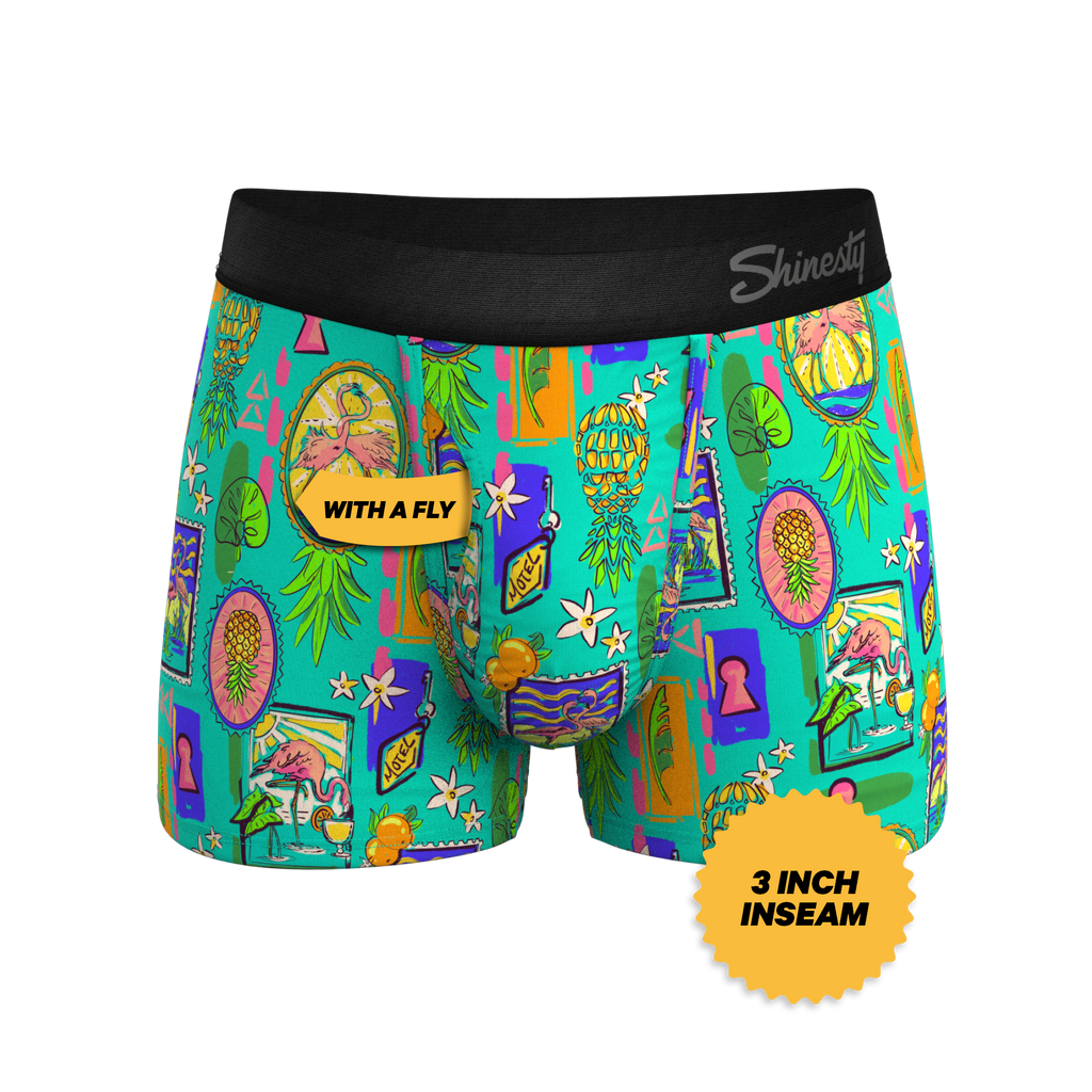 The Island Time | Pineapple Scene Ball Hammock® Pouch Trunks Underwear - Shinesty