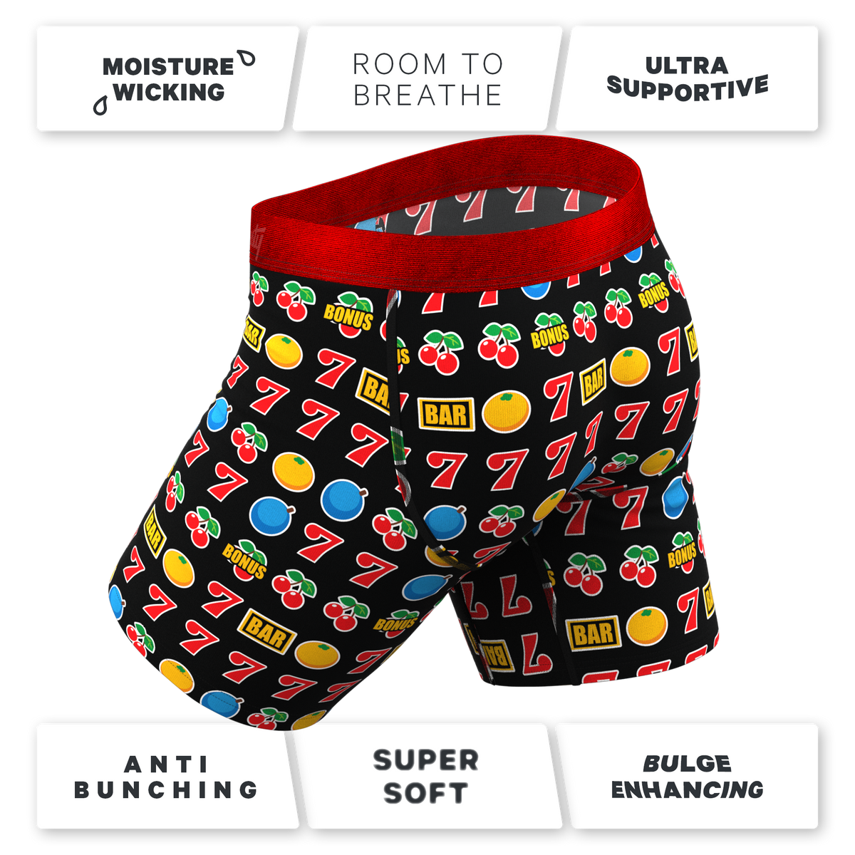 The Apex Jackpot | Slot Machine Ball Hammock® Boxer - Long Leg - Shinesty