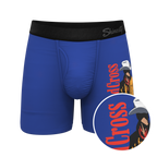 The Jackson | Blue Cowboy Shinesty x Diamond Cross Ranch Ball Hammock® Pouch Underwear With Fly - Shinesty