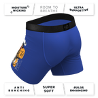 The Jackson | Blue Cowboy Shinesty x Diamond Cross Ranch Ball Hammock® Pouch Underwear With Fly - Shinesty