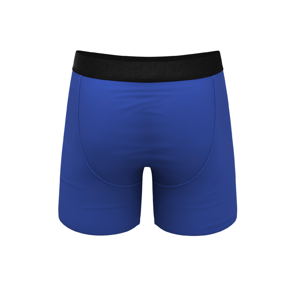 The Jackson | Blue Cowboy Shinesty x Diamond Cross Ranch Ball Hammock® Pouch Underwear With Fly - Shinesty