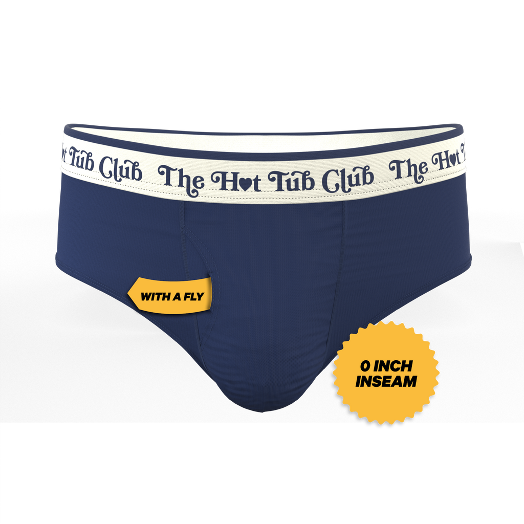 The Jet Set | Hot Tub Club Navy Ball Hammock® Pouch Underwear Briefs - Shinesty