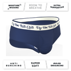 The Jet Set | Hot Tub Club Navy Ball Hammock® Pouch Underwear Briefs - Shinesty