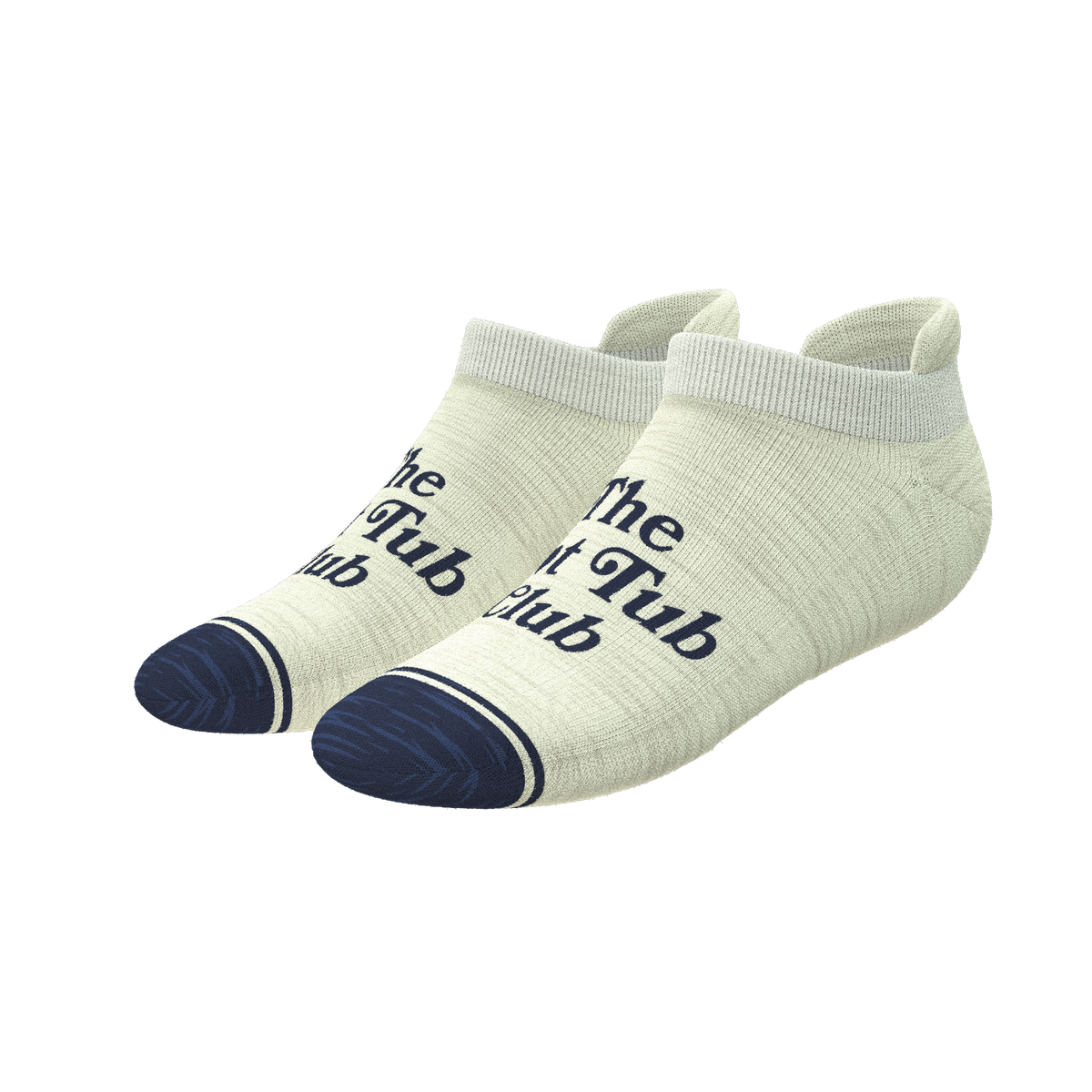 The Jet Set | Hot Tub Club Oatmeal Heel Hammock™ Ankle Socks - Shinesty