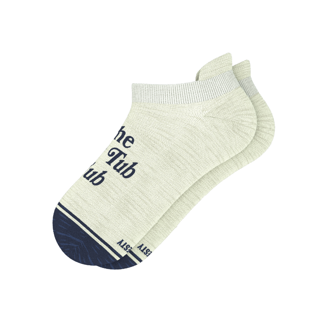 The Jet Set | Hot Tub Club Oatmeal Heel Hammock™ Ankle Socks - Shinesty