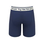 The Jet Set | Hot Tub Club Navy Ball Hammock® Boxer - Long Leg - Shinesty